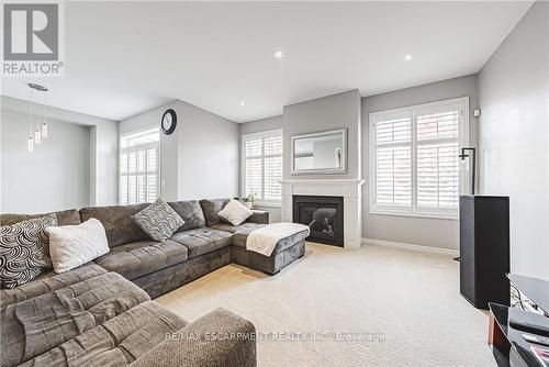 51 Narbonne Crescent, Hamilton, ON - Indoor Photo Showing Living Room With Fireplace