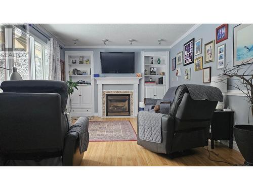 13290 Keppel Road, Prince George, BC - Indoor Photo Showing Living Room With Fireplace