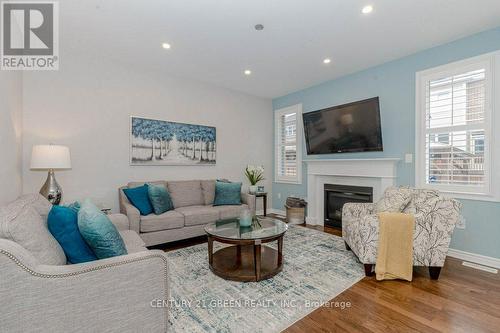 450 Hinton Terrace, Milton, ON - Indoor Photo Showing Living Room With Fireplace