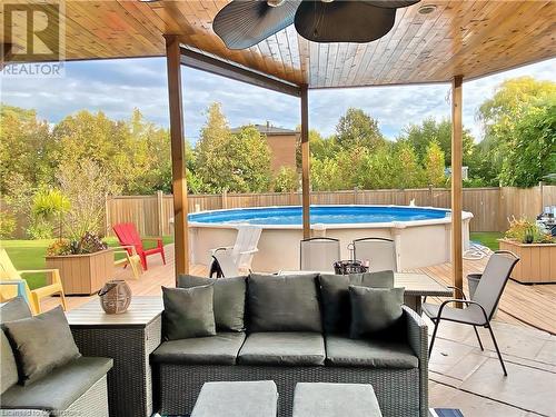 Seller Summer P - 6 Vine Road, Grimsby, ON - Outdoor With Above Ground Pool With Deck Patio Veranda With Exterior