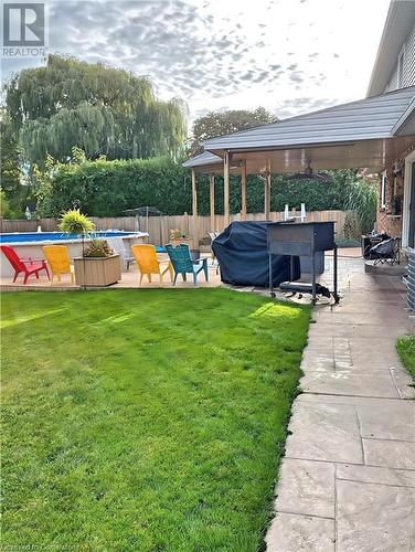 Seller Summer Picture of Backyard - 6 Vine Road, Grimsby, ON - Outdoor