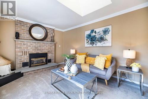 3 Nijinsky Court, Whitby, ON - Indoor Photo Showing Living Room With Fireplace