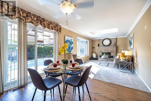 3 Nijinsky Court, Whitby, ON - Indoor Photo Showing Dining Room With Fireplace