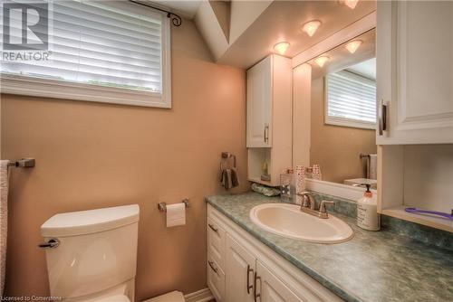 Bathroom featuring vanity and toilet - 8 Gerrard Avenue, Cambridge, ON - Indoor Photo Showing Bathroom