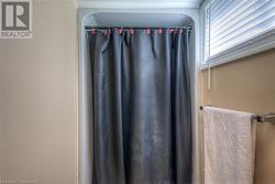 Details with curtained shower - 