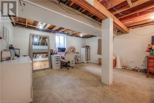 Basement with light colored carpet - 8 Gerrard Avenue, Cambridge, ON - Indoor Photo Showing Basement