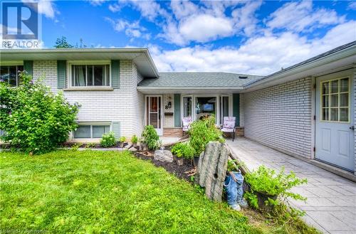 Doorway to property with a yard - 8 Gerrard Avenue, Cambridge, ON - Outdoor With Deck Patio Veranda