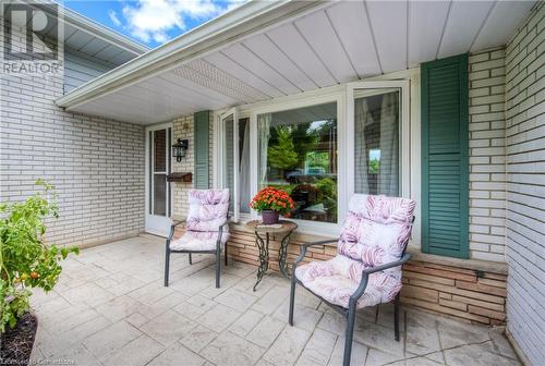 View of patio / terrace - 8 Gerrard Avenue, Cambridge, ON - Outdoor With Deck Patio Veranda With Exterior