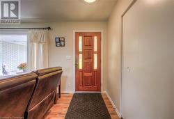 Entryway featuring light hardwood / wood-style floors - 