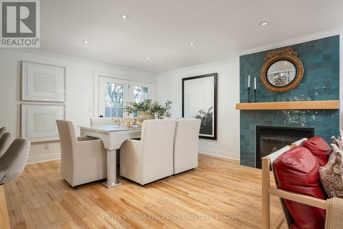 169 Chebucto Drive, Oakville, ON - Indoor Photo Showing Living Room With Fireplace