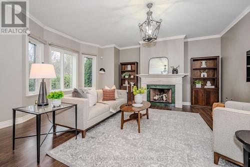 2184 Providence Road, Oakville, ON - Indoor Photo Showing Living Room With Fireplace