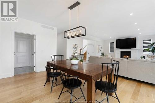 196 Grandview Avenue, Kingsville, ON - Indoor Photo Showing Dining Room With Fireplace