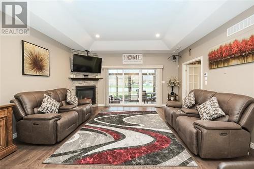 6096 Laurentide Street, Windsor, ON - Indoor Photo Showing Living Room With Fireplace