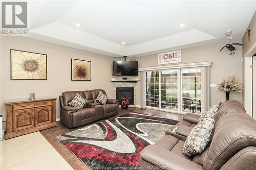 6096 Laurentide Street, Windsor, ON - Indoor Photo Showing Living Room With Fireplace