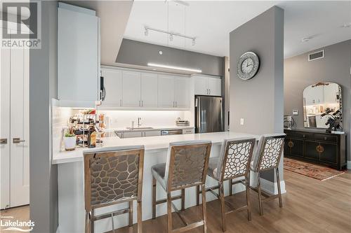 1 Hume Street Unit# 318, Collingwood, ON - Indoor Photo Showing Kitchen With Upgraded Kitchen