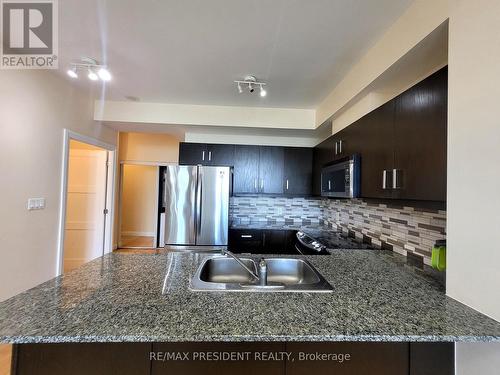 801 - 3504 Hurontario Street E, Mississauga, ON - Indoor Photo Showing Kitchen With Double Sink With Upgraded Kitchen