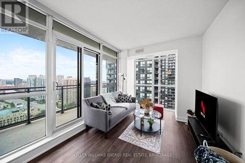 3202 - 4065 Brickstone Mews, Mississauga (Creditview), ON - Indoor Photo Showing Living Room