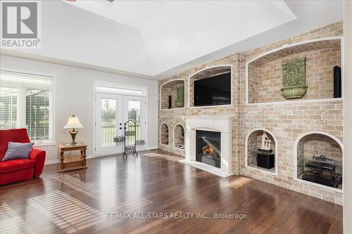 2753 Old Homestead Road, Georgina, ON - Indoor Photo Showing Living Room With Fireplace