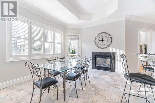 111 Mattucci Court N, Vaughan, ON - Indoor Photo Showing Dining Room With Fireplace