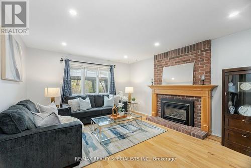 92 Mikado Crescent, Brampton, ON - Indoor Photo Showing Living Room With Fireplace