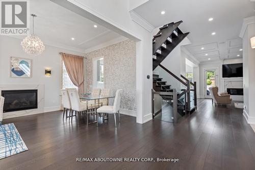 265 Woodale Avenue, Oakville, ON - Indoor Photo Showing Living Room With Fireplace