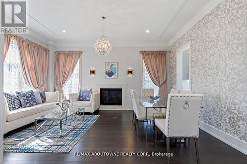 265 Woodale Avenue, Oakville, ON - Indoor Photo Showing Living Room With Fireplace