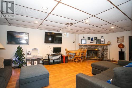 12 Tuckett St, Sault Ste. Marie, ON - Indoor Photo Showing Living Room With Fireplace