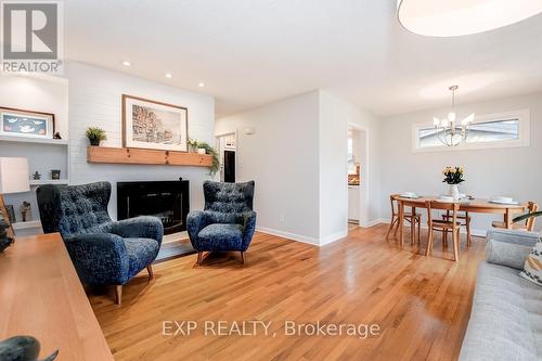 528 Penhill Avenue, Ottawa, ON - Indoor Photo Showing Living Room With Fireplace