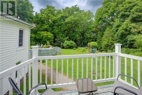 balcony view off primary bedroom - 1164 Brantford Highway, Cambridge, ON - Outdoor With Deck Patio Veranda With Exterior