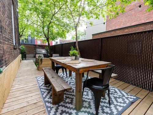 Backyard - 6300 Rue St-Denis, Montréal (Rosemont/La Petite-Patrie), QC - Outdoor With Deck Patio Veranda With Exterior