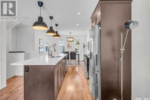 322 Levalley Cove, Saskatoon, SK - Indoor Photo Showing Kitchen With Upgraded Kitchen