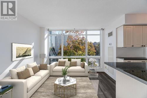 318 - 600 Fleet Street, Toronto, ON - Indoor Photo Showing Living Room