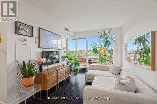 506 - 1169 Queen Street W, Toronto, ON - Indoor Photo Showing Living Room With Fireplace