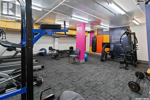 1205 320 5Th Avenue N, Saskatoon, SK - Indoor Photo Showing Gym Room