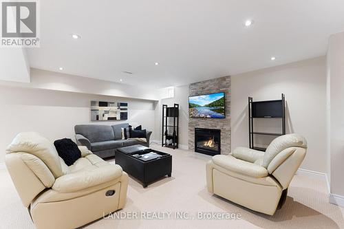 13 Coach Crescent, Whitby, ON - Indoor Photo Showing Living Room With Fireplace