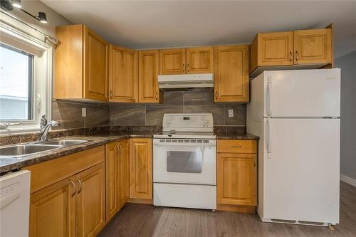 3 Cottonwood Trailer Court, Grunthal, MB - Indoor Photo Showing Kitchen With Double Sink