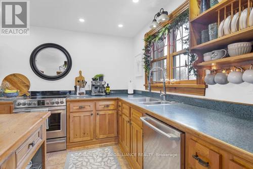 136 Cole Road, Centre Hastings, ON - Indoor Photo Showing Kitchen With Double Sink