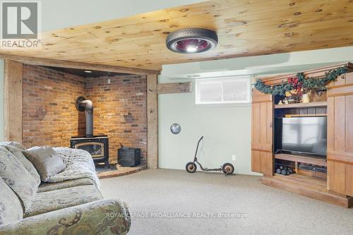 136 Cole Road, Centre Hastings, ON - Indoor With Fireplace