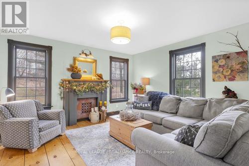 136 Cole Road, Centre Hastings, ON - Indoor Photo Showing Living Room With Fireplace