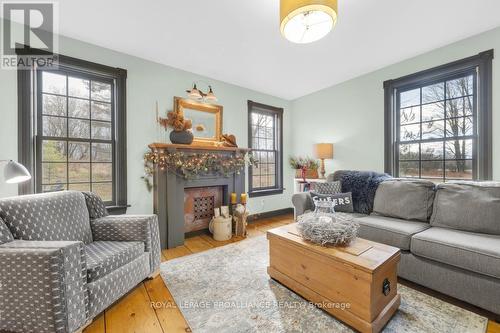 136 Cole Road, Centre Hastings, ON - Indoor Photo Showing Living Room With Fireplace