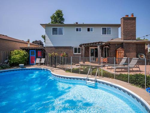 17 Chapais Cres, Toronto, ON - Outdoor With In Ground Pool With Deck Patio Veranda With Backyard