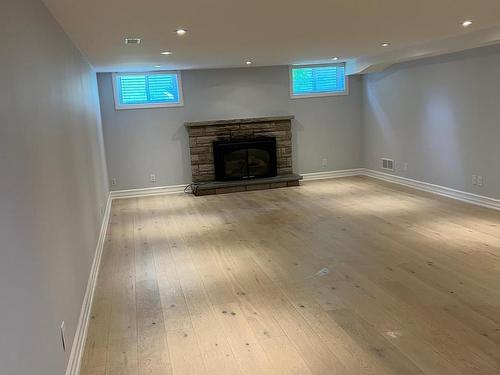 Bsmt-71 Nisbet Dr, Aurora, ON - Indoor Photo Showing Basement With Fireplace