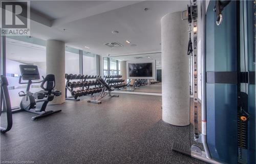 15 Wellington Street S Unit# 1704, Kitchener, ON - Indoor Photo Showing Gym Room