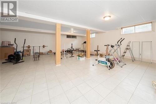 Exercise room featuring tile patterned floors - 9202 9Th Line, Halton Hills, ON - Indoor Photo Showing Gym Room