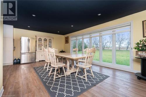 Dining area featuring hardwood / wood-style floors - 9202 9Th Line, Halton Hills, ON - Indoor Photo Showing Dining Room