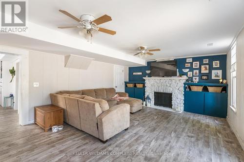 241 South Mill Street, Fort Erie (Ridgeway), ON - Indoor Photo Showing Living Room With Fireplace