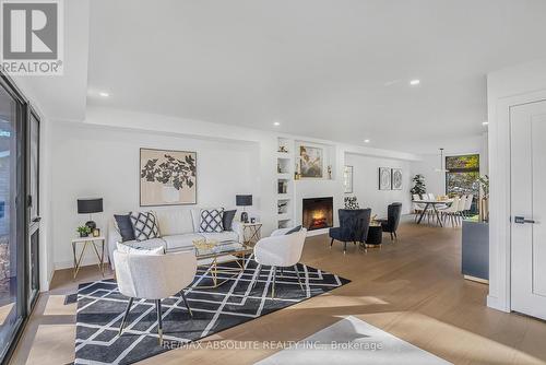 139 Winther Avenue, Ottawa, ON - Indoor Photo Showing Living Room With Fireplace