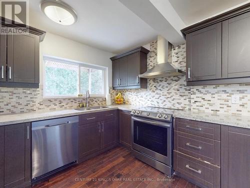 22 Overton Crescent, Toronto, ON - Indoor Photo Showing Kitchen With Double Sink With Upgraded Kitchen