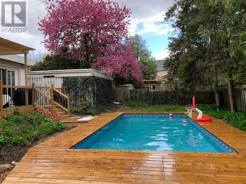 22 Overton Crescent, Toronto, ON - Outdoor With In Ground Pool With Deck Patio Veranda With Backyard