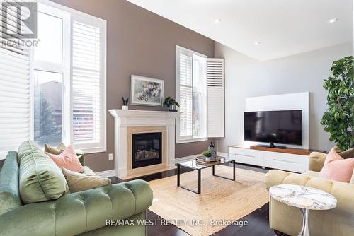 43 Via Borghese Street, Vaughan, ON - Indoor Photo Showing Living Room With Fireplace